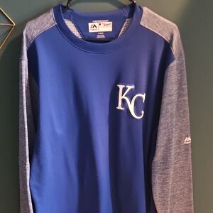 Majestic Blue and Gray Kids Sweatshirt